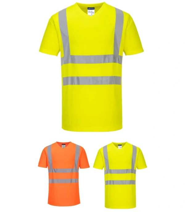 Portwest S179 - V-Neck Mesh Inserts T-Shirt